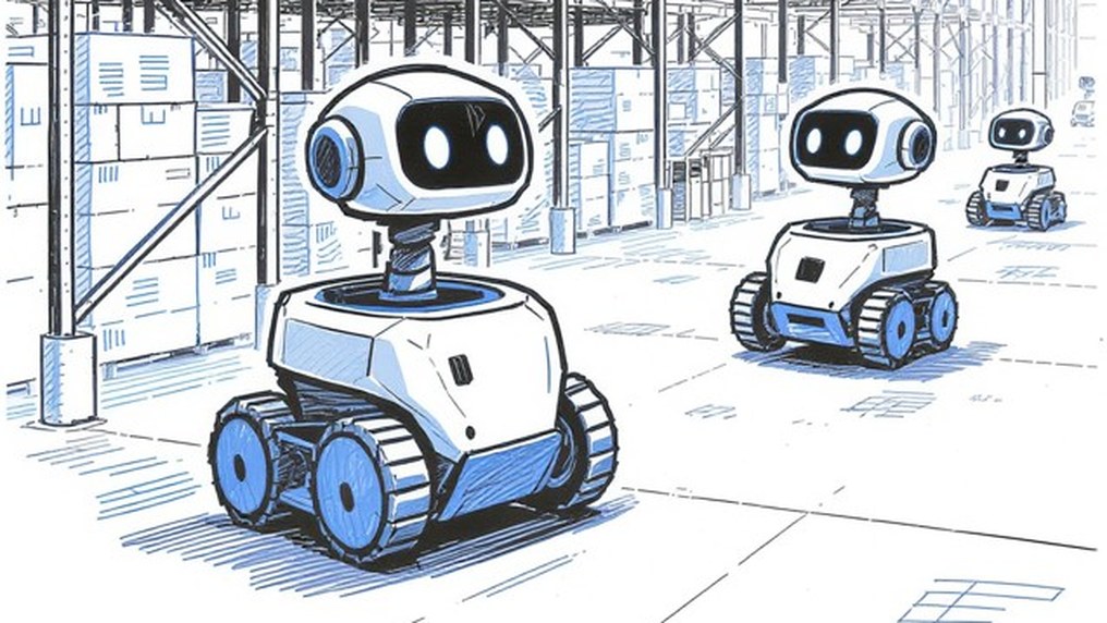 Autonome robots in een distributiecentrum